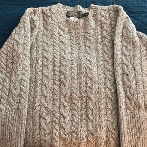 Cashmere and wool Irish Knit sweater